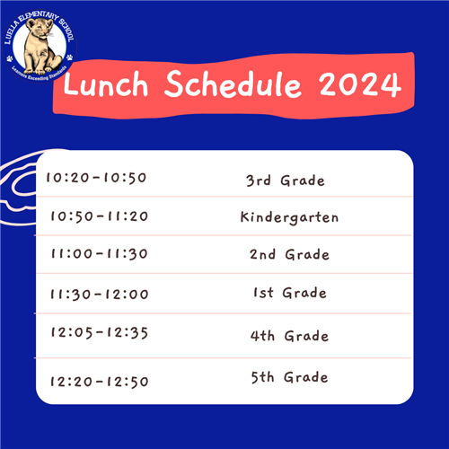 LES Lunch Schedule 2425